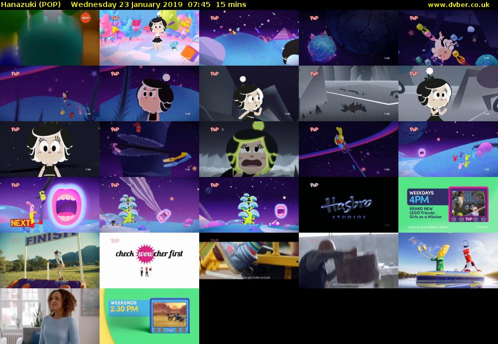 Hanazuki (POP) Wednesday 23 January 2019 07:45 - 08:00