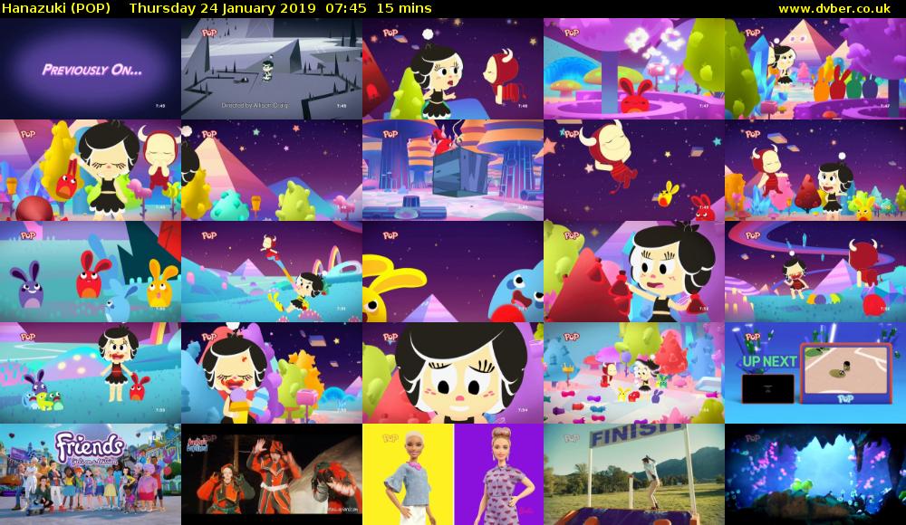 Hanazuki (POP) Thursday 24 January 2019 07:45 - 08:00