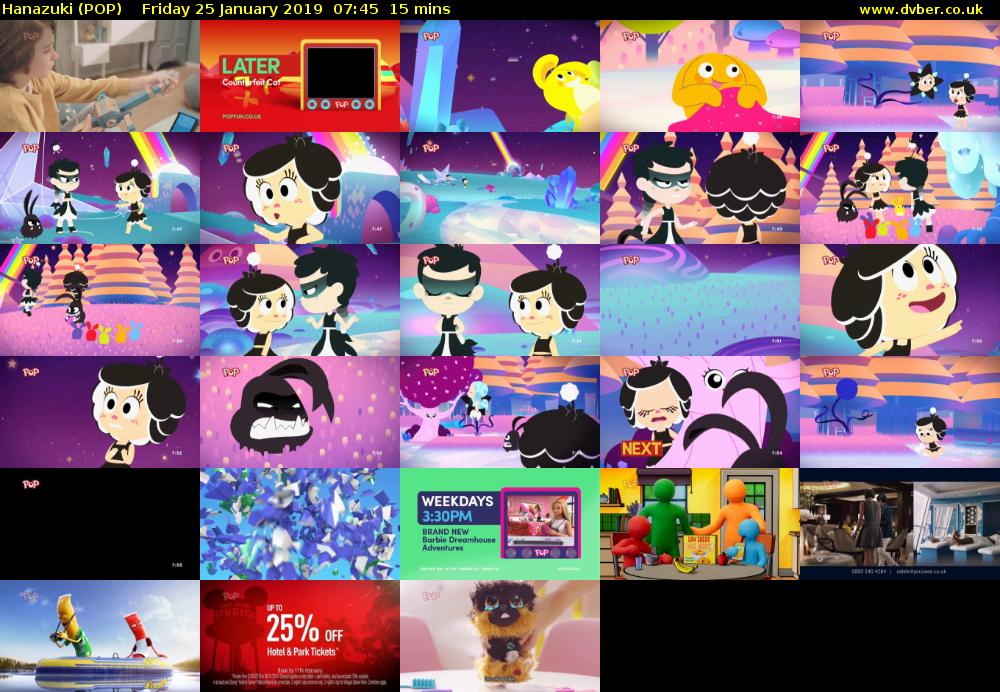 Hanazuki (POP) Friday 25 January 2019 07:45 - 08:00