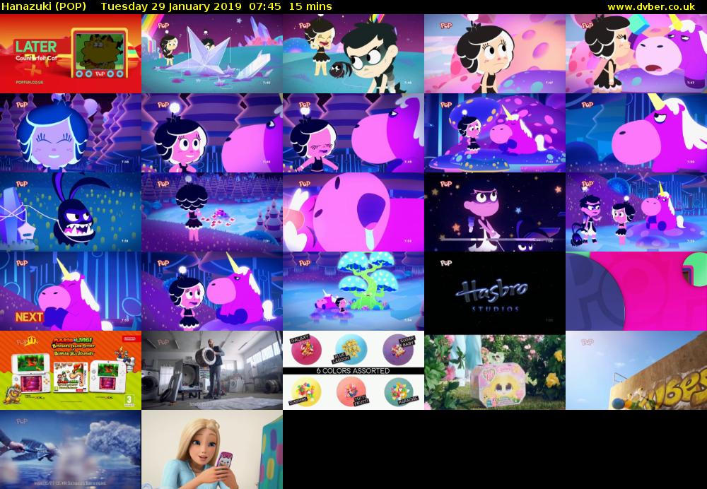 Hanazuki (POP) Tuesday 29 January 2019 07:45 - 08:00