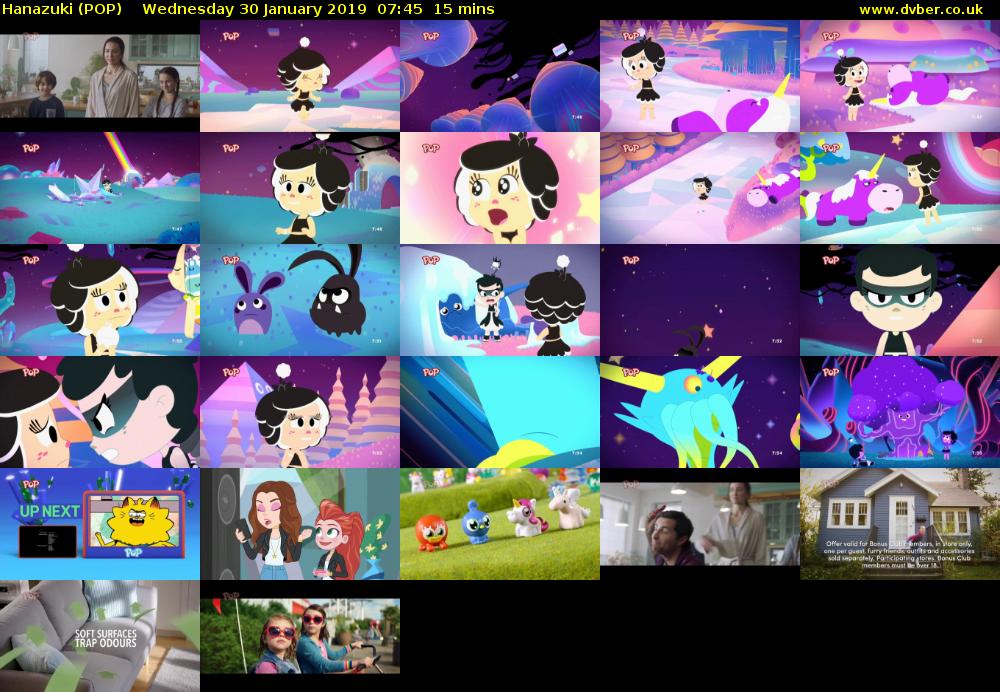 Hanazuki (POP) Wednesday 30 January 2019 07:45 - 08:00