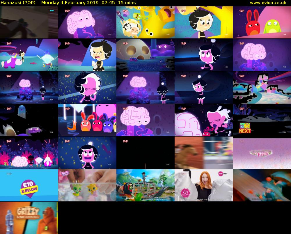Hanazuki (POP) Monday 4 February 2019 07:45 - 08:00