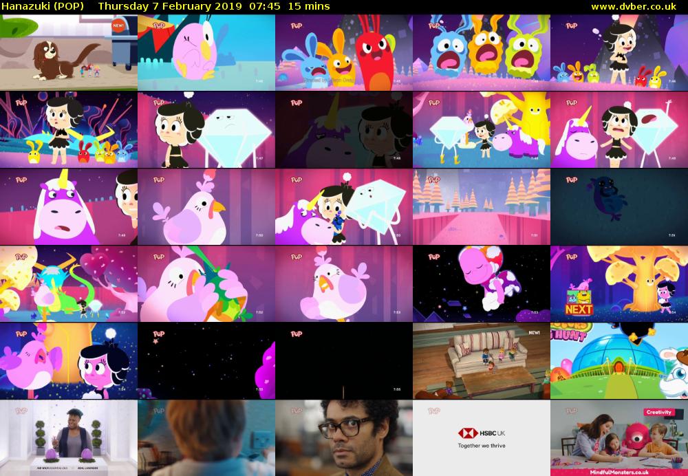 Hanazuki (POP) Thursday 7 February 2019 07:45 - 08:00