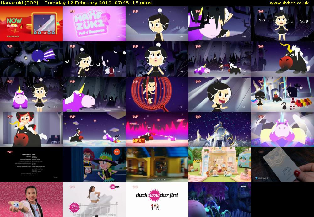 Hanazuki (POP) Tuesday 12 February 2019 07:45 - 08:00