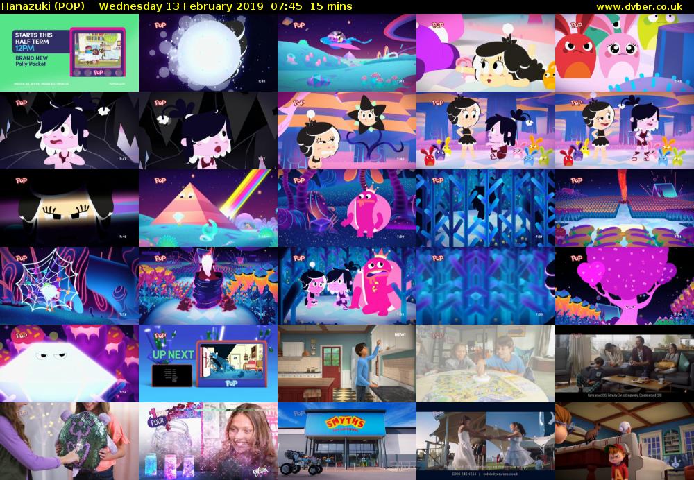 Hanazuki (POP) Wednesday 13 February 2019 07:45 - 08:00