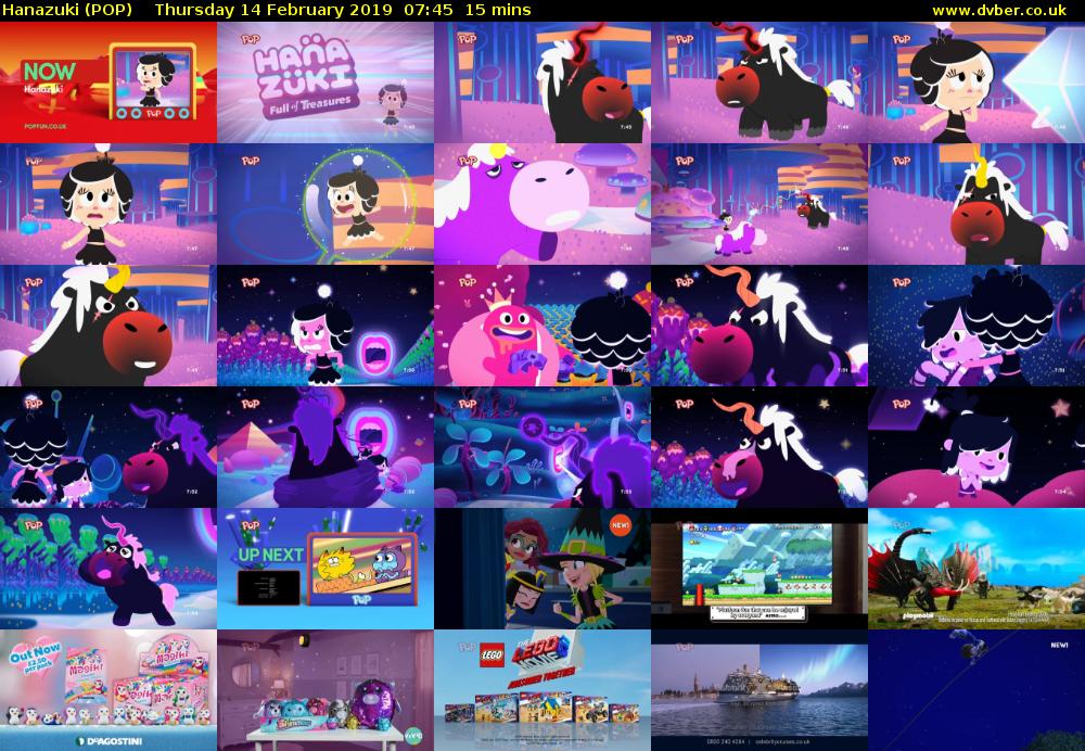 Hanazuki (POP) Thursday 14 February 2019 07:45 - 08:00