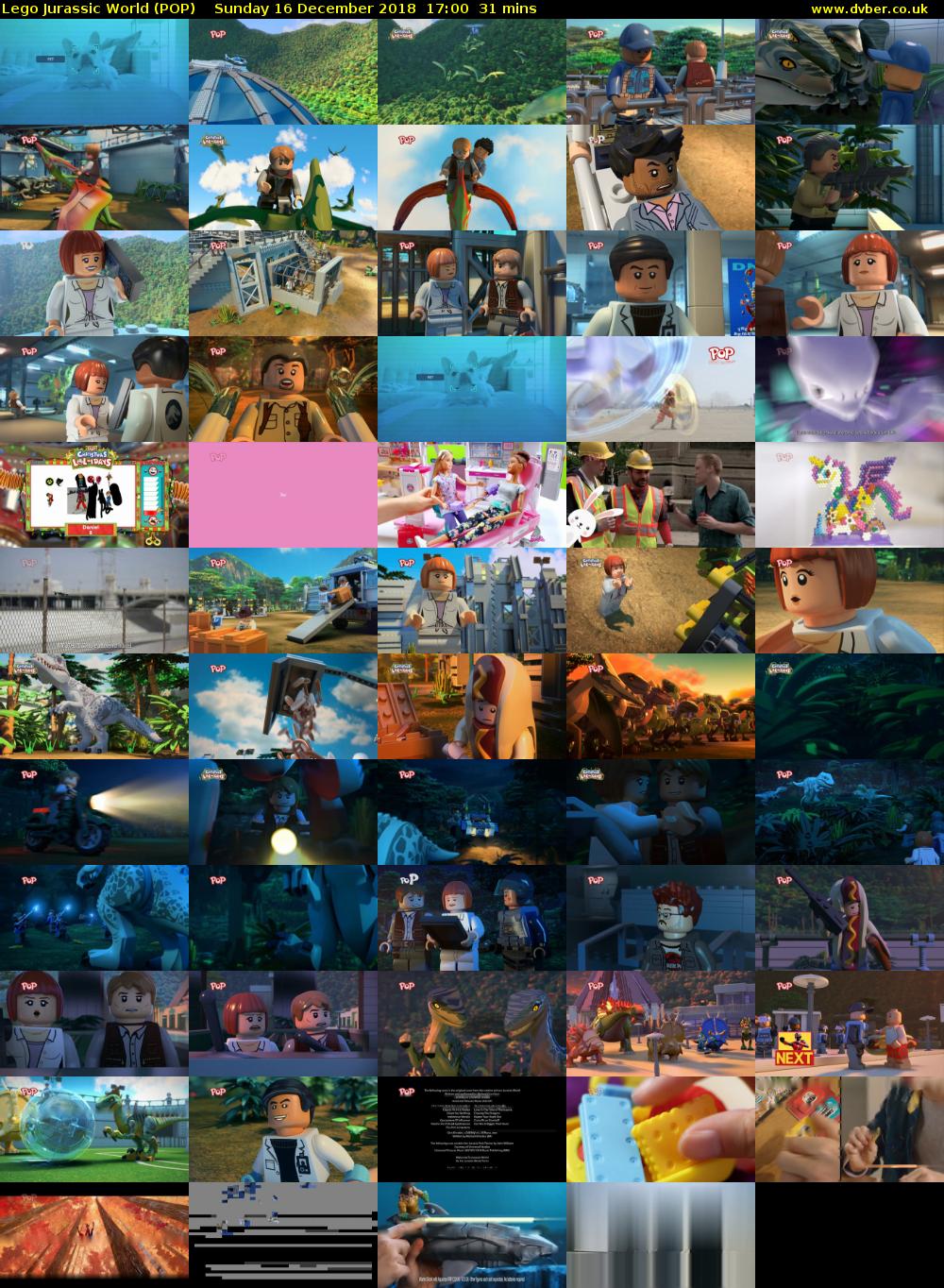 Lego Jurassic World (POP) Sunday 16 December 2018 17:00 - 17:31