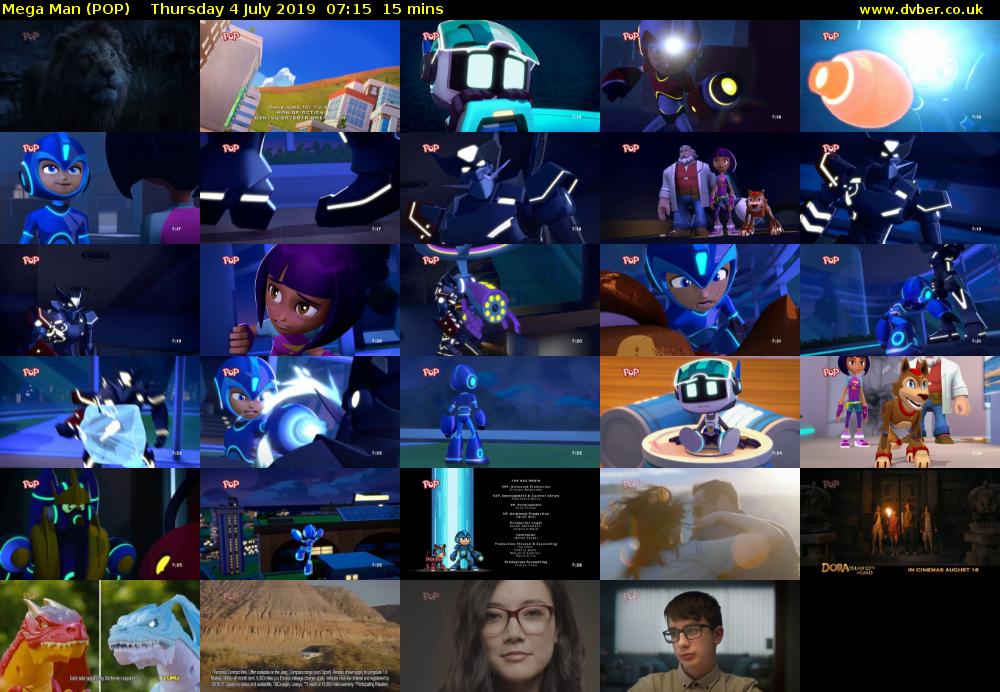 Mega Man (POP) Thursday 4 July 2019 07:15 - 07:30