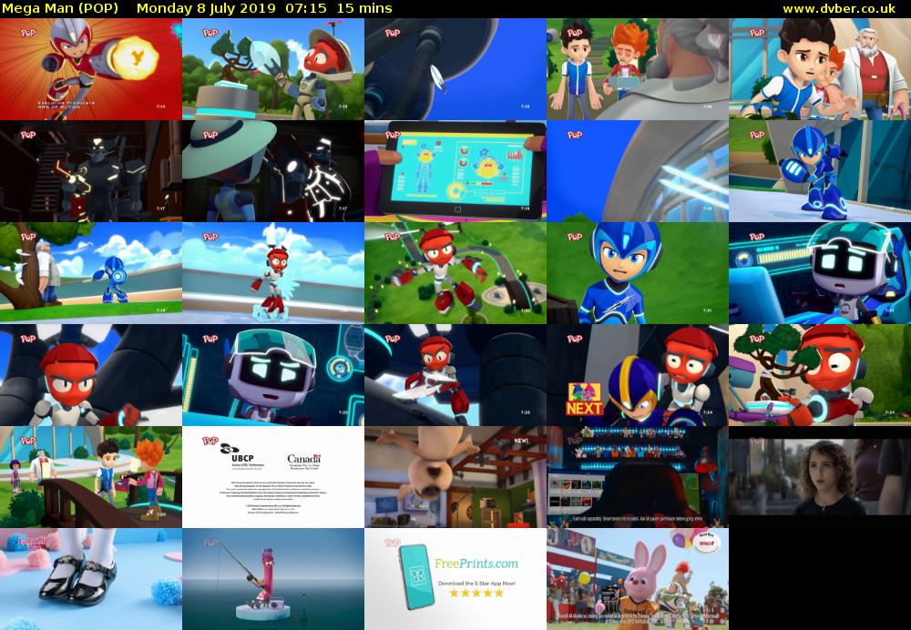Mega Man (POP) Monday 8 July 2019 07:15 - 07:30