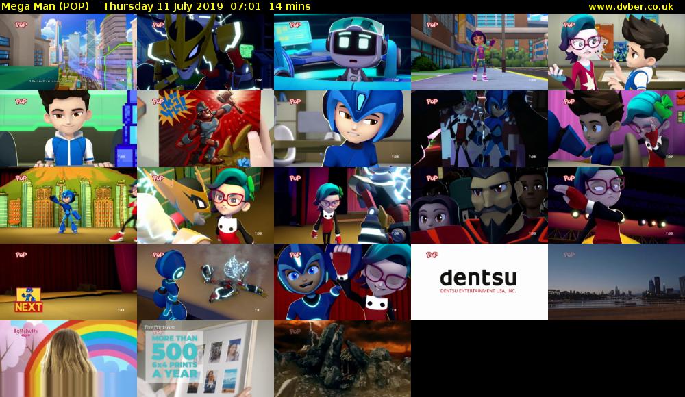 Mega Man (POP) Thursday 11 July 2019 07:01 - 07:15