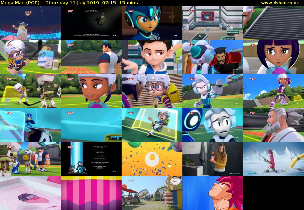 Mega Man (POP) Thursday 11 July 2019 07:15 - 07:30