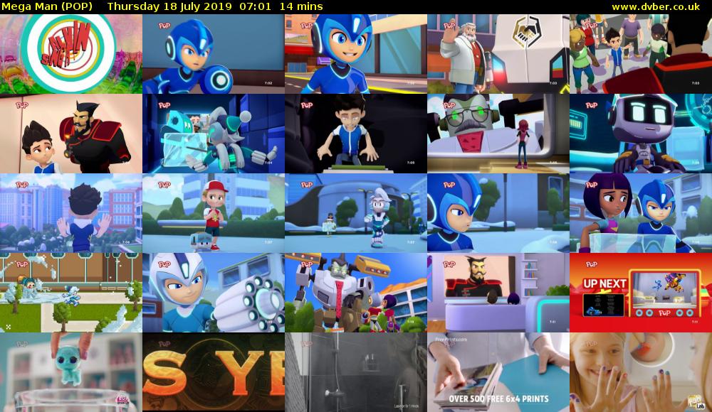 Mega Man (POP) Thursday 18 July 2019 07:01 - 07:15
