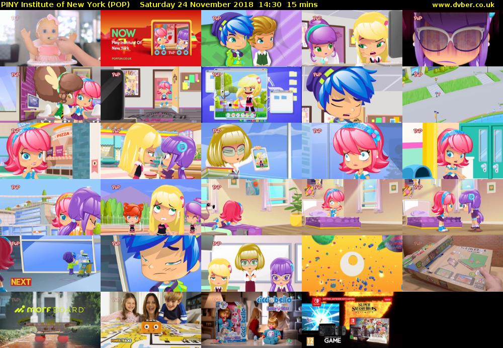 PINY Institute of New York (POP) Saturday 24 November 2018 14:30 - 14:45