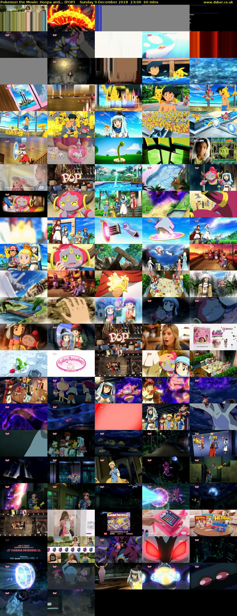 Pokemon the Movie: Hoopa and... (POP) Sunday 9 December 2018 23:00 - 00:00