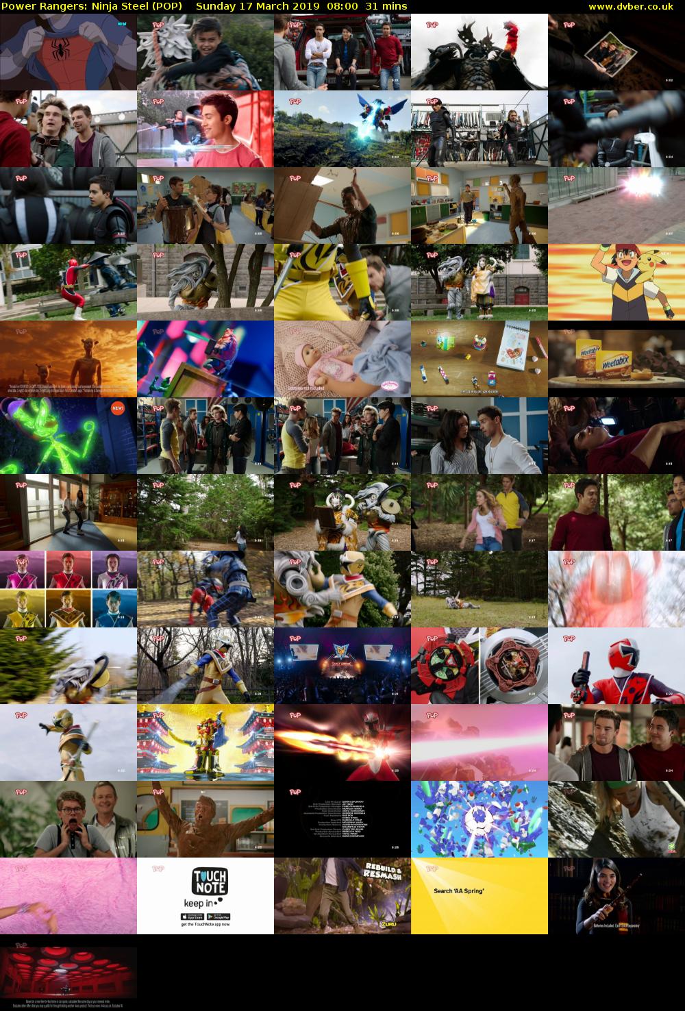 Power Rangers: Ninja Steel (POP) Sunday 17 March 2019 08:00 - 08:31