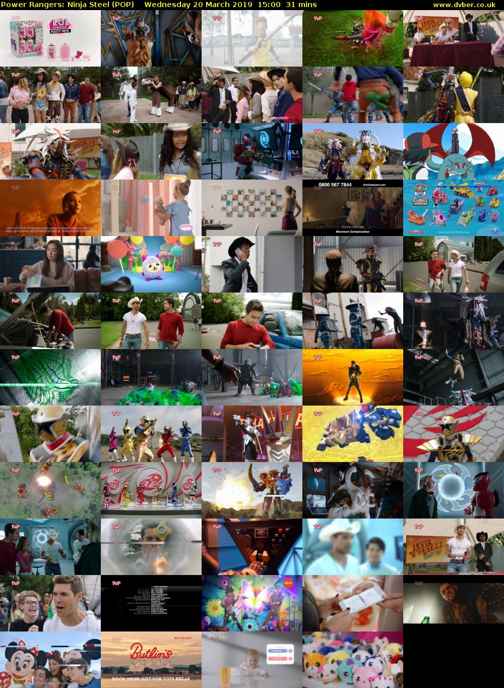Power Rangers: Ninja Steel (POP) Wednesday 20 March 2019 15:00 - 15:31