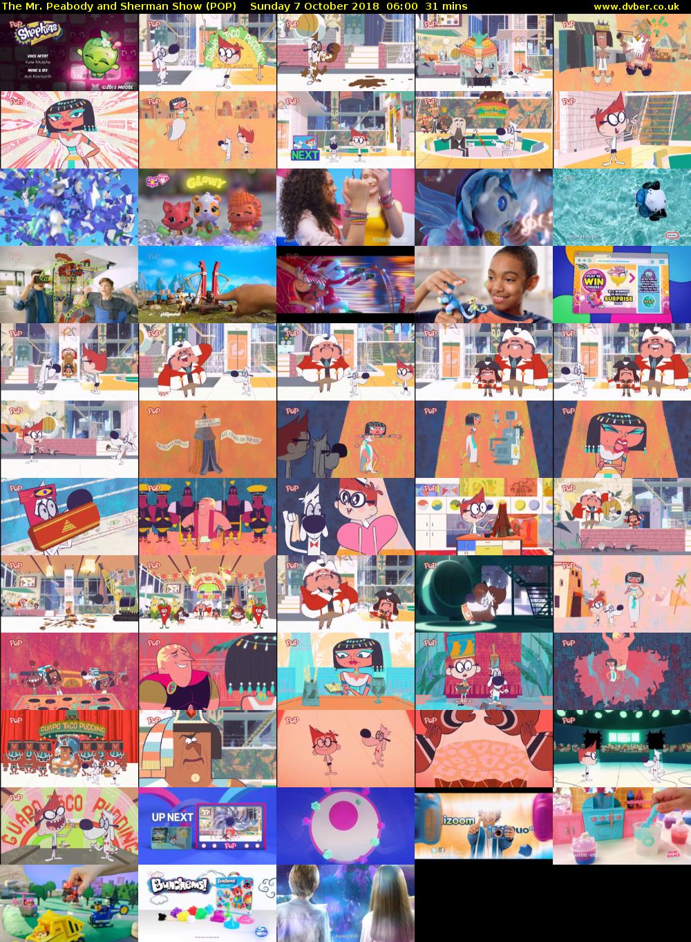 The Mr. Peabody and Sherman Show (POP) Sunday 7 October 2018 06:00 - 06:31