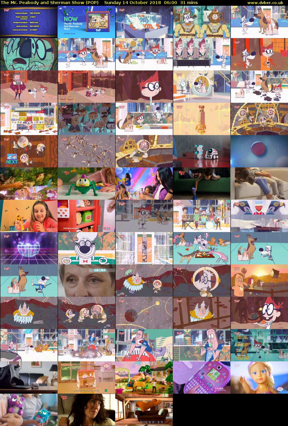 The Mr. Peabody and Sherman Show (POP) Sunday 14 October 2018 06:00 - 06:31