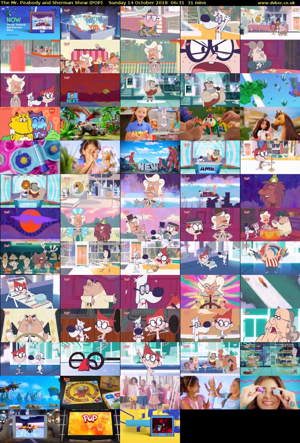 The Mr. Peabody and Sherman Show (POP) Sunday 14 October 2018 06:31 - 07:02