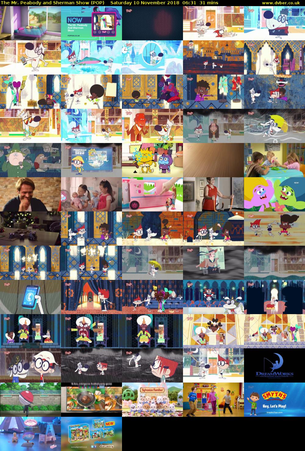 The Mr. Peabody and Sherman Show (POP) Saturday 10 November 2018 06:31 - 07:02