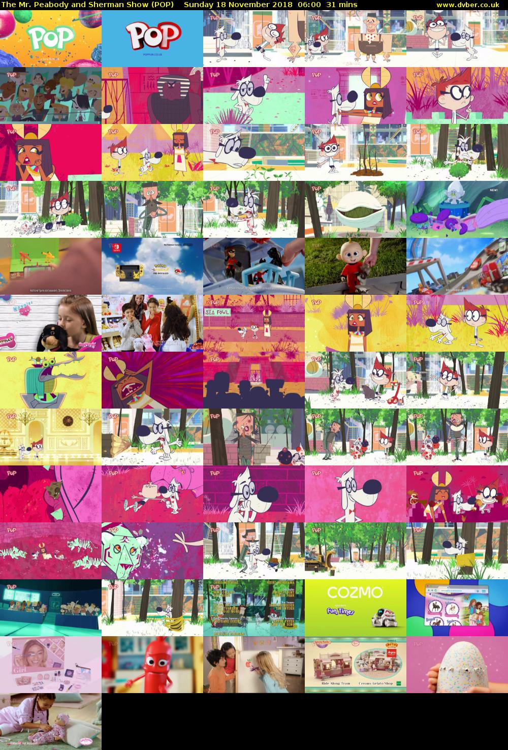The Mr. Peabody and Sherman Show (POP) Sunday 18 November 2018 06:00 - 06:31