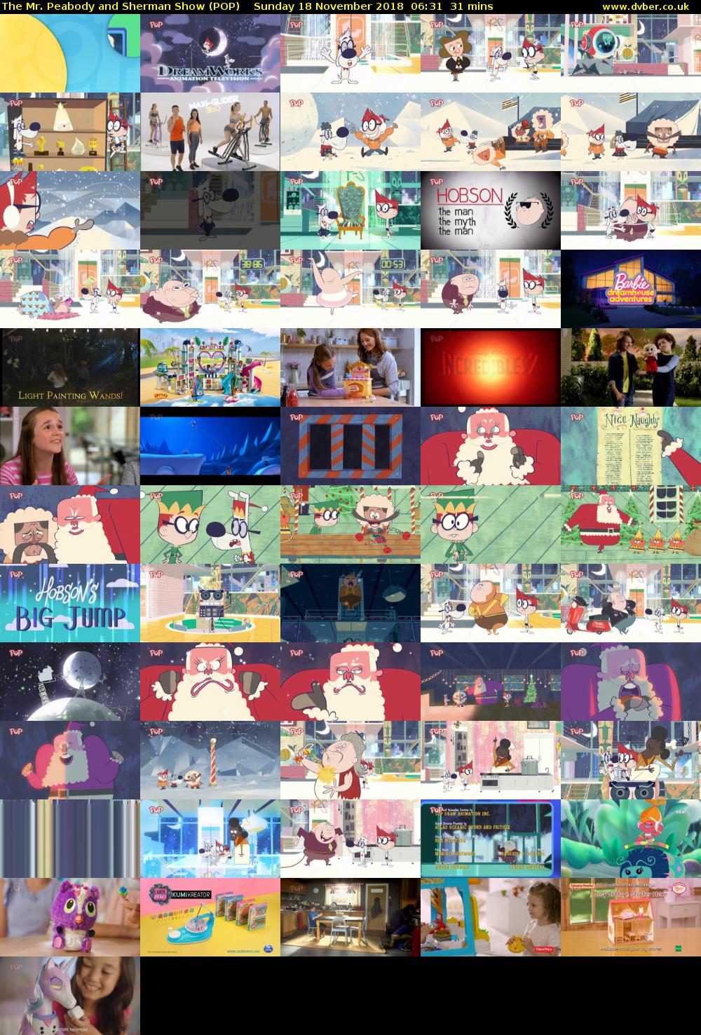 The Mr. Peabody and Sherman Show (POP) Sunday 18 November 2018 06:31 - 07:02