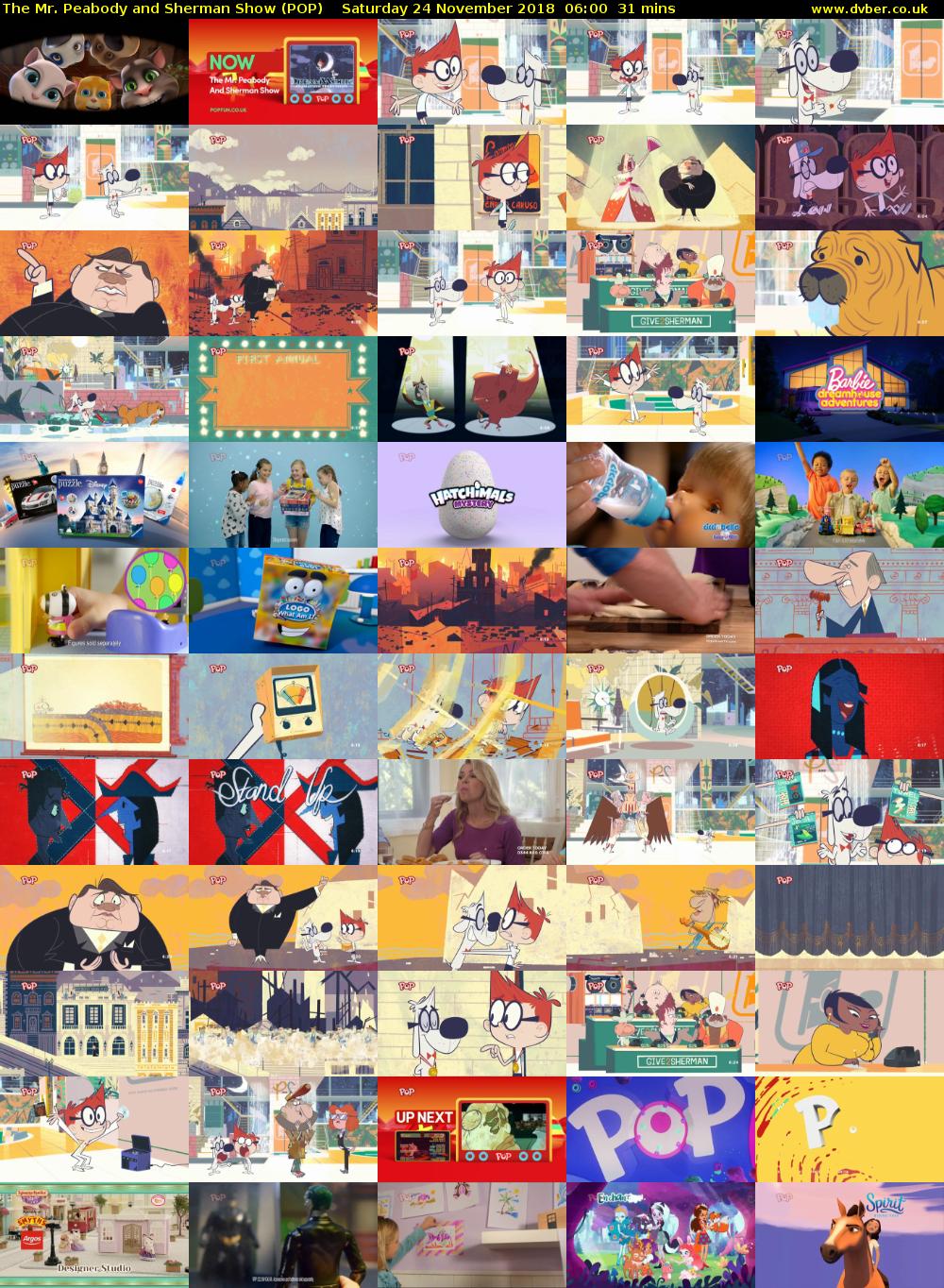 The Mr. Peabody and Sherman Show (POP) Saturday 24 November 2018 06:00 - 06:31