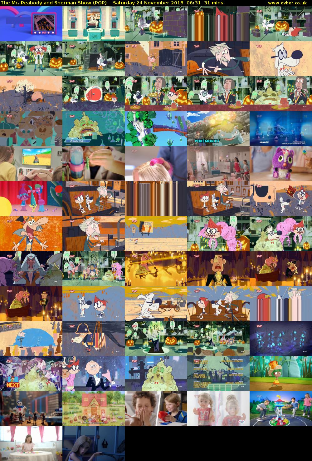 The Mr. Peabody and Sherman Show (POP) Saturday 24 November 2018 06:31 - 07:02