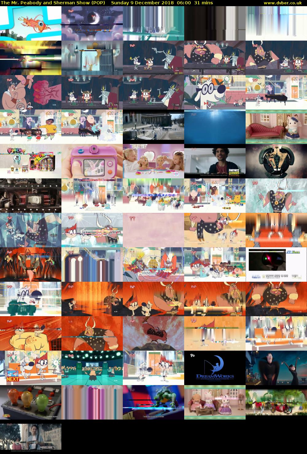 The Mr. Peabody and Sherman Show (POP) Sunday 9 December 2018 06:00 - 06:31