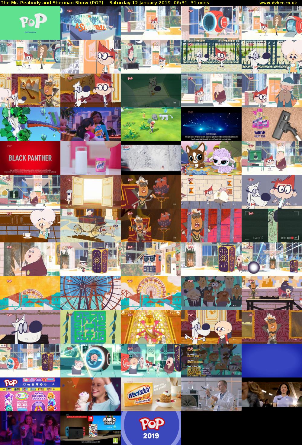 The Mr. Peabody and Sherman Show (POP) Saturday 12 January 2019 06:31 - 07:02