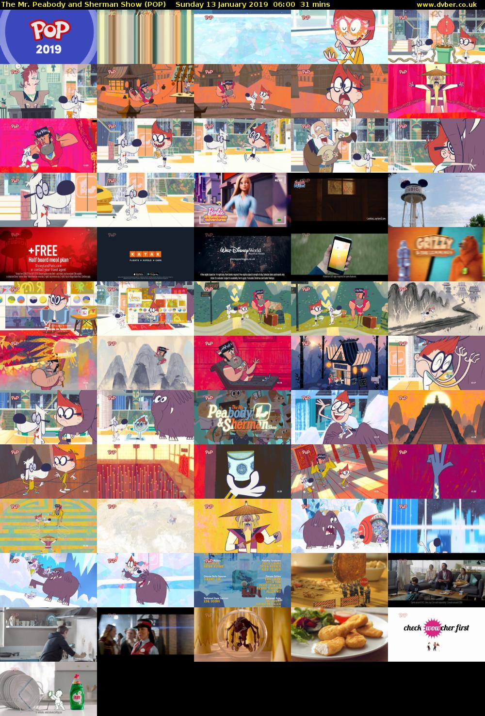 The Mr. Peabody and Sherman Show (POP) Sunday 13 January 2019 06:00 - 06:31