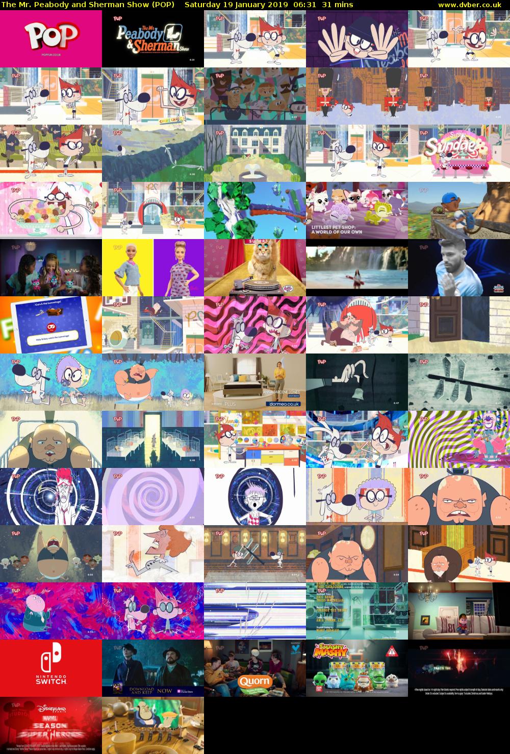 The Mr. Peabody and Sherman Show (POP) Saturday 19 January 2019 06:31 - 07:02