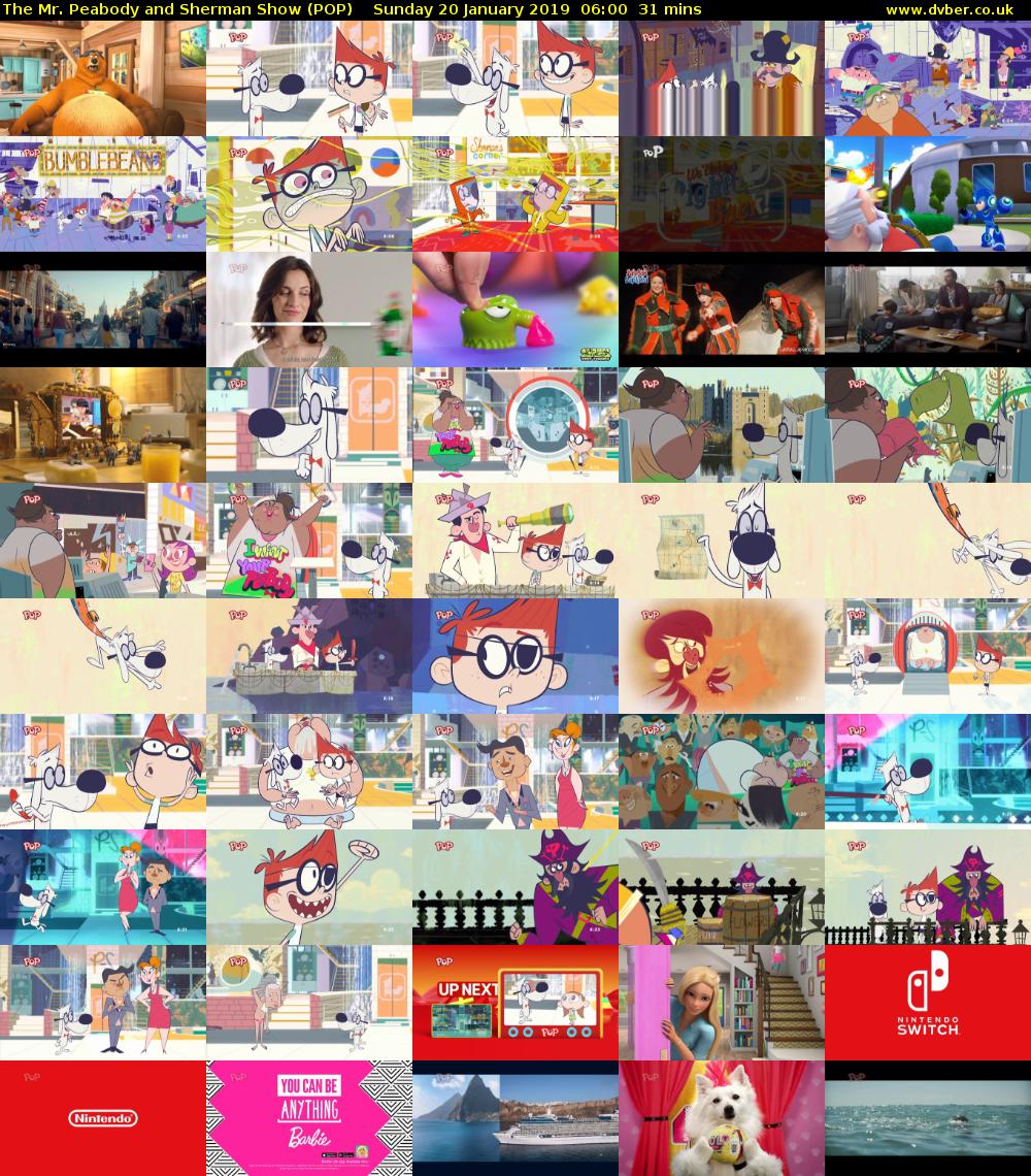 The Mr. Peabody and Sherman Show (POP) Sunday 20 January 2019 06:00 - 06:31