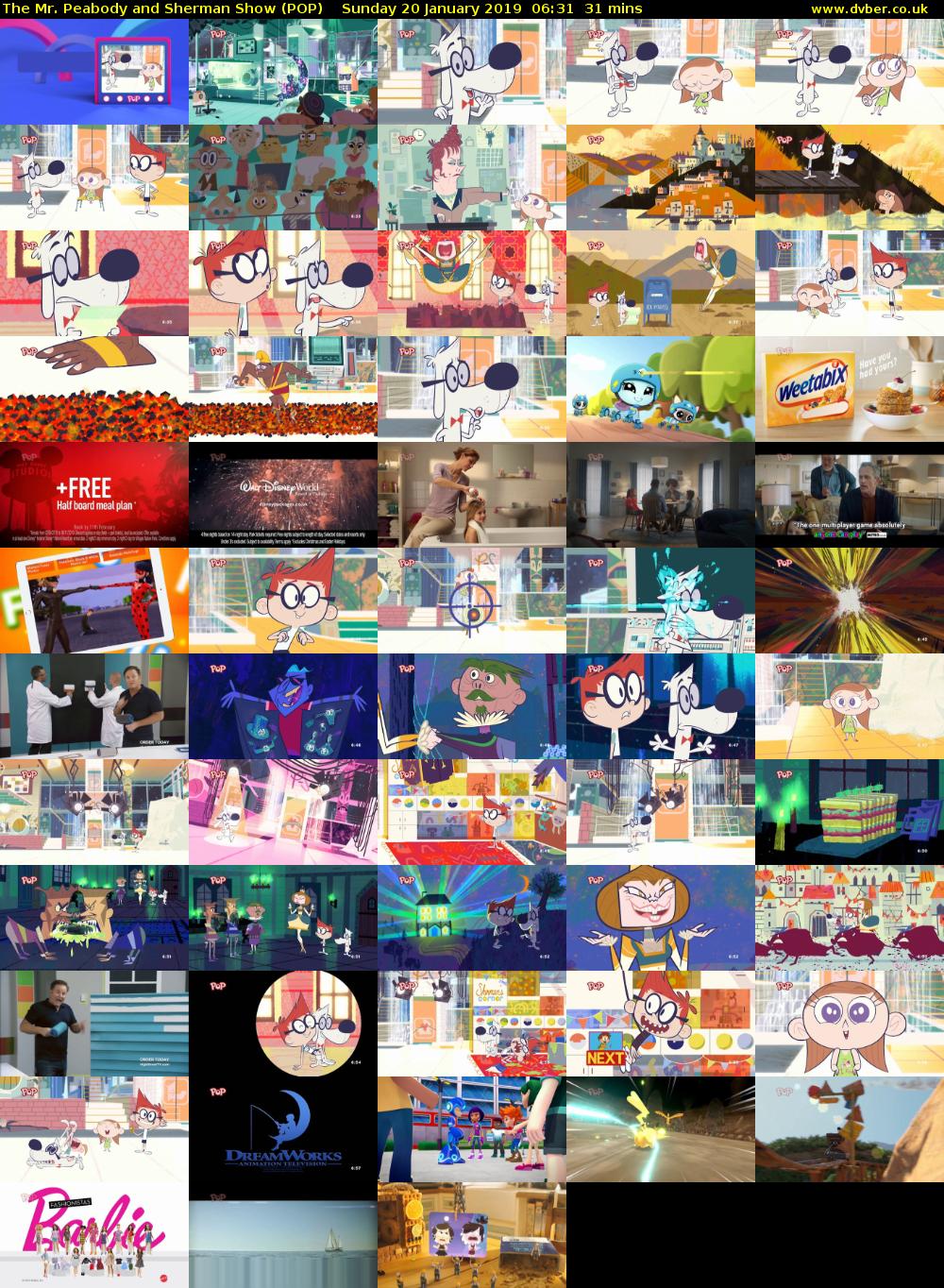 The Mr. Peabody and Sherman Show (POP) Sunday 20 January 2019 06:31 - 07:02