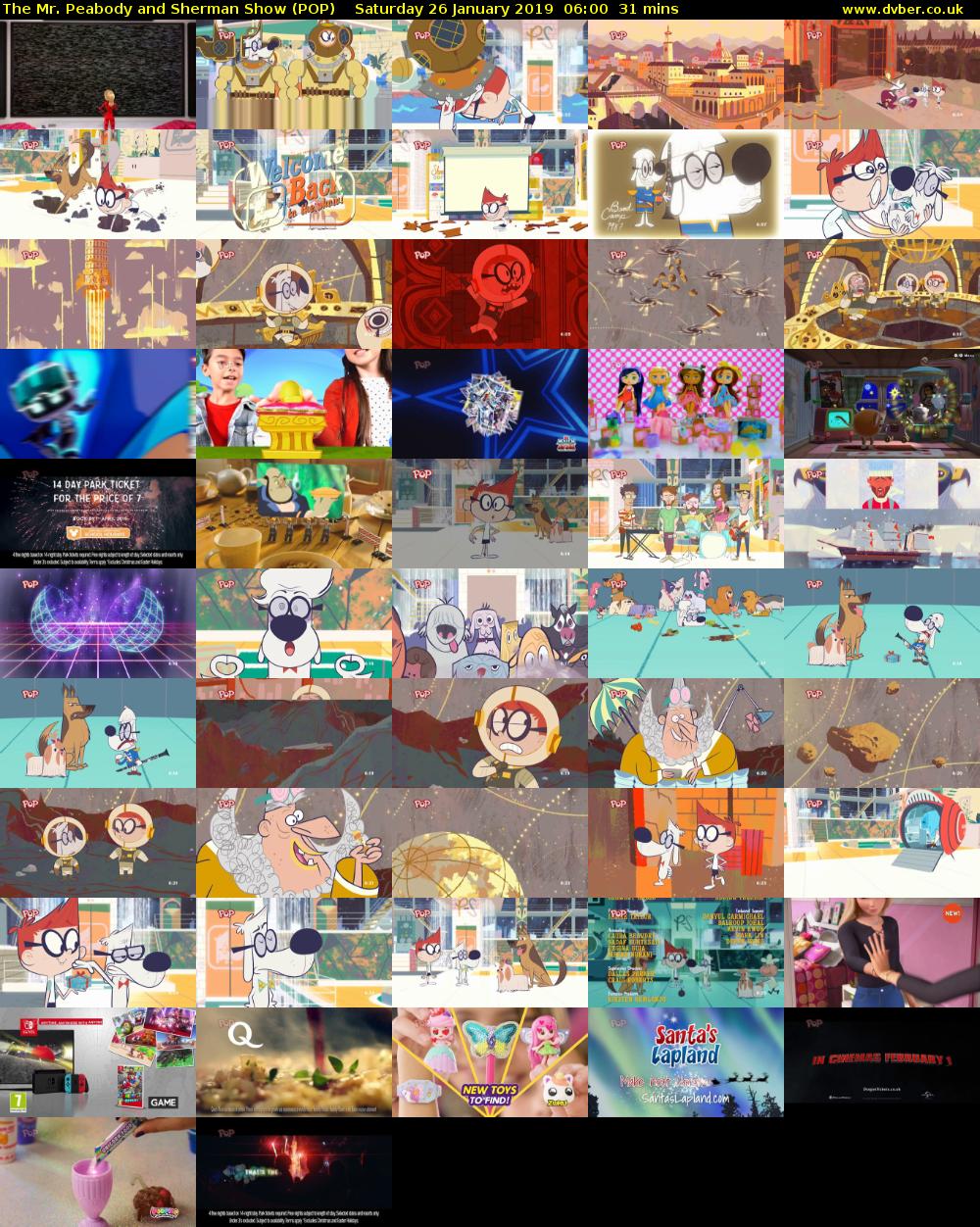 The Mr. Peabody and Sherman Show (POP) Saturday 26 January 2019 06:00 - 06:31