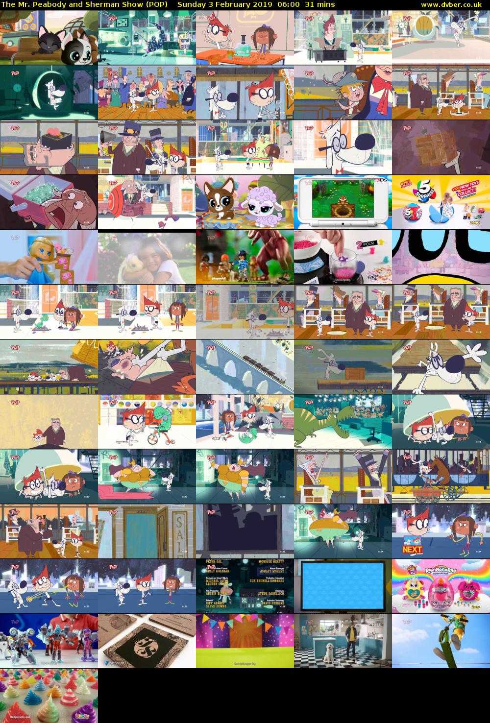 The Mr. Peabody and Sherman Show (POP) Sunday 3 February 2019 06:00 - 06:31