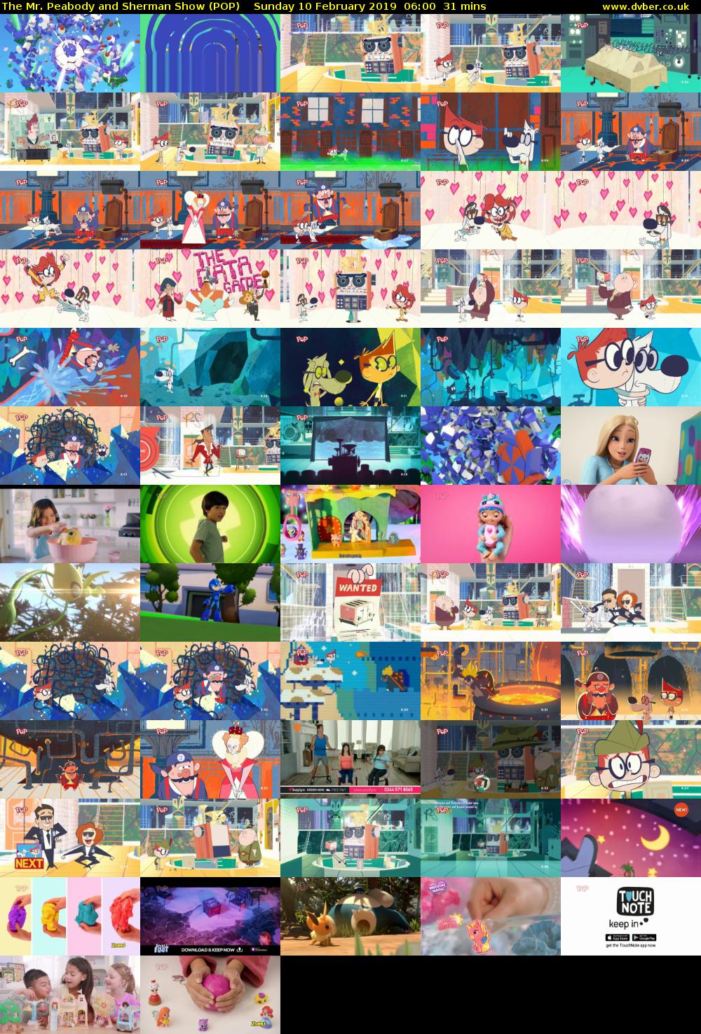 The Mr. Peabody and Sherman Show (POP) Sunday 10 February 2019 06:00 - 06:31