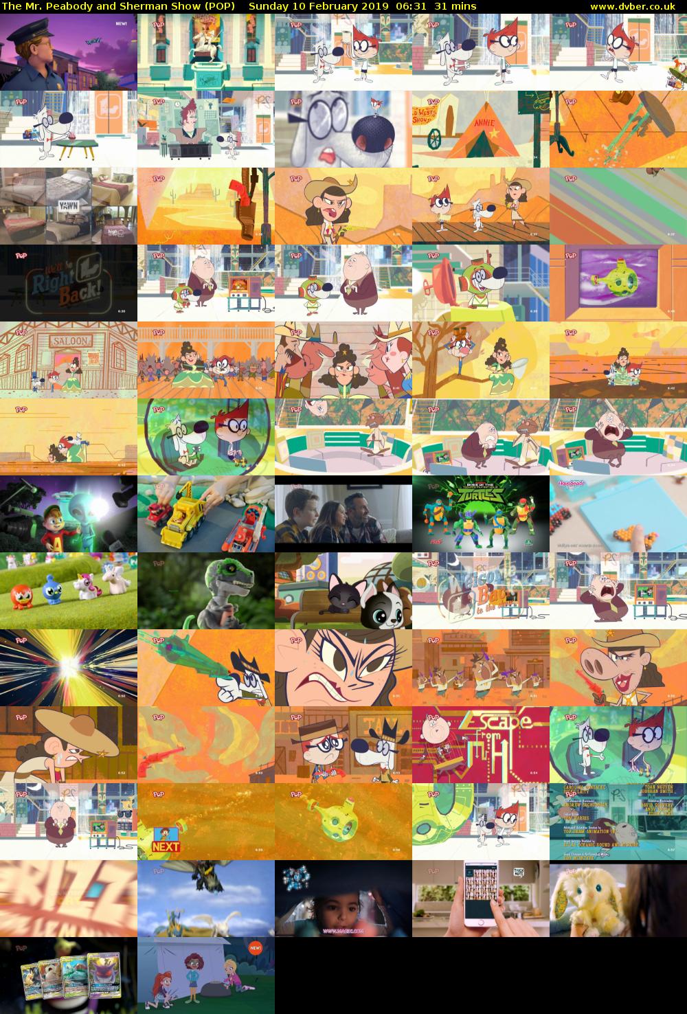 The Mr. Peabody and Sherman Show (POP) Sunday 10 February 2019 06:31 - 07:02