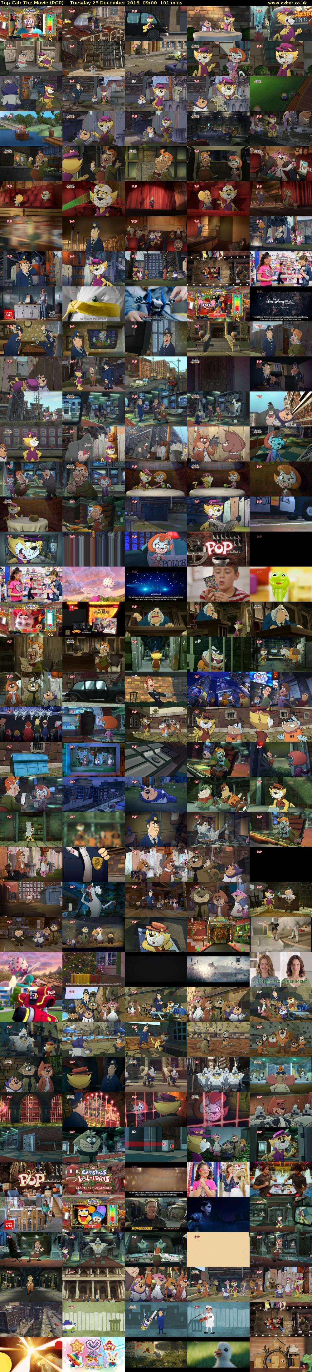Top Cat: The Movie (POP) Tuesday 25 December 2018 09:00 - 10:41