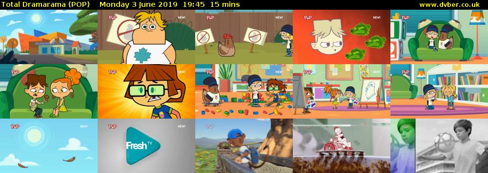 Total Dramarama (POP) Monday 3 June 2019 19:45 - 20:00