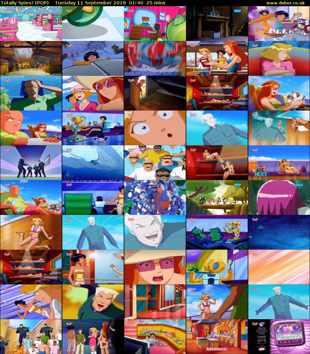 Totally Spies! (POP) Tuesday 11 September 2018 01:40 - 02:05