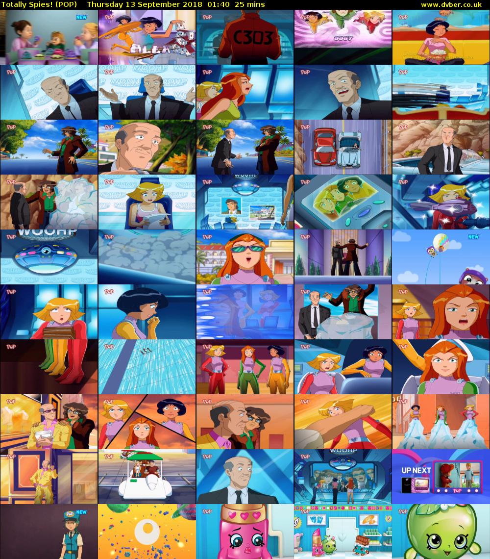 Totally Spies! (POP) Thursday 13 September 2018 01:40 - 02:05