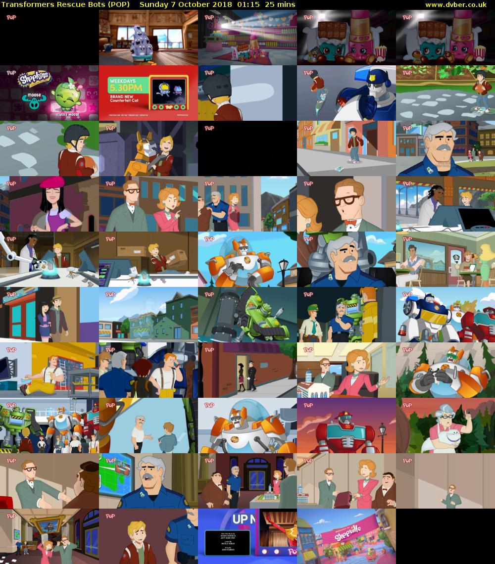 Transformers Rescue Bots (POP) Sunday 7 October 2018 01:15 - 01:40