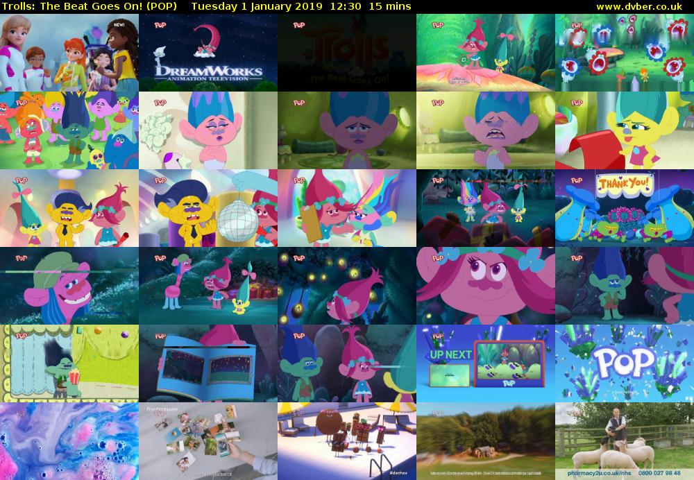 Trolls: The Beat Goes On! (POP) Tuesday 1 January 2019 12:30 - 12:45