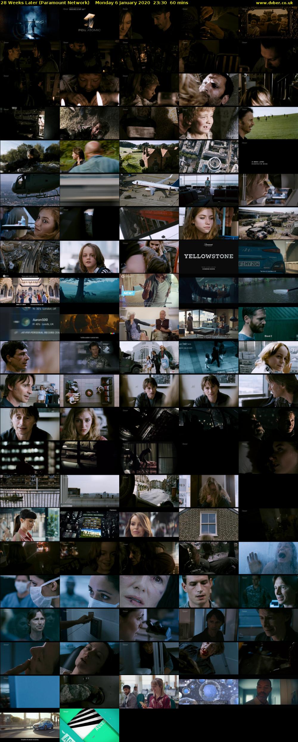 28 Weeks Later (Paramount Network) Monday 6 January 2020 23:30 - 00:30