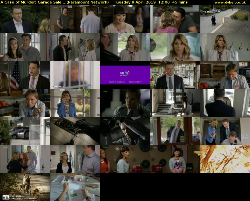 A Case of Murder: Garage Sale... (Paramount Network) Tuesday 9 April 2019 12:00 - 12:45