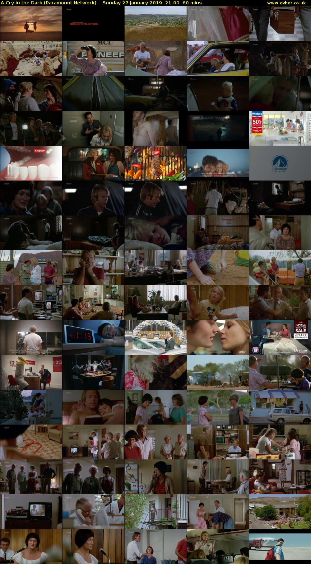 A Cry in the Dark (Paramount Network) Sunday 27 January 2019 21:00 - 22:00