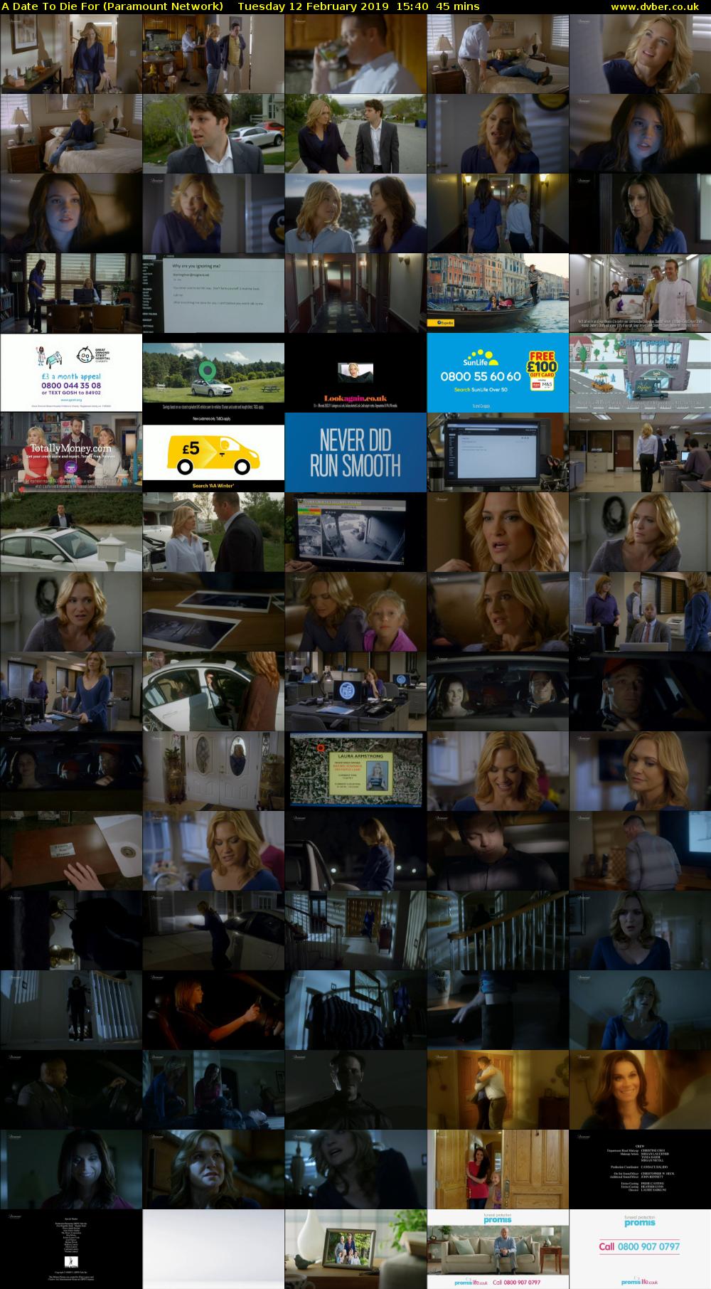 A Date To Die For (Paramount Network) Tuesday 12 February 2019 15:40 - 16:25