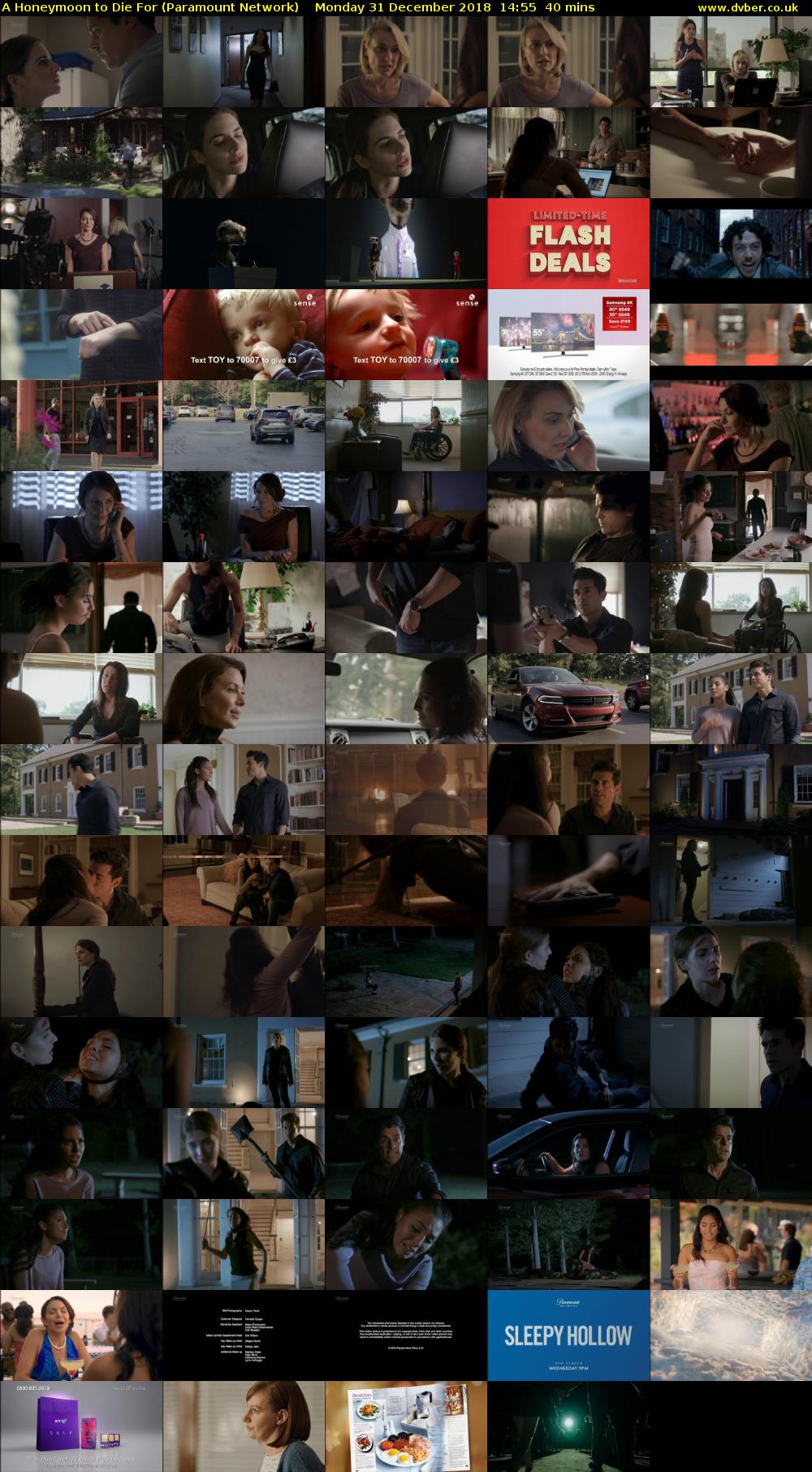 A Honeymoon to Die For (Paramount Network) Monday 31 December 2018 14:55 - 15:35