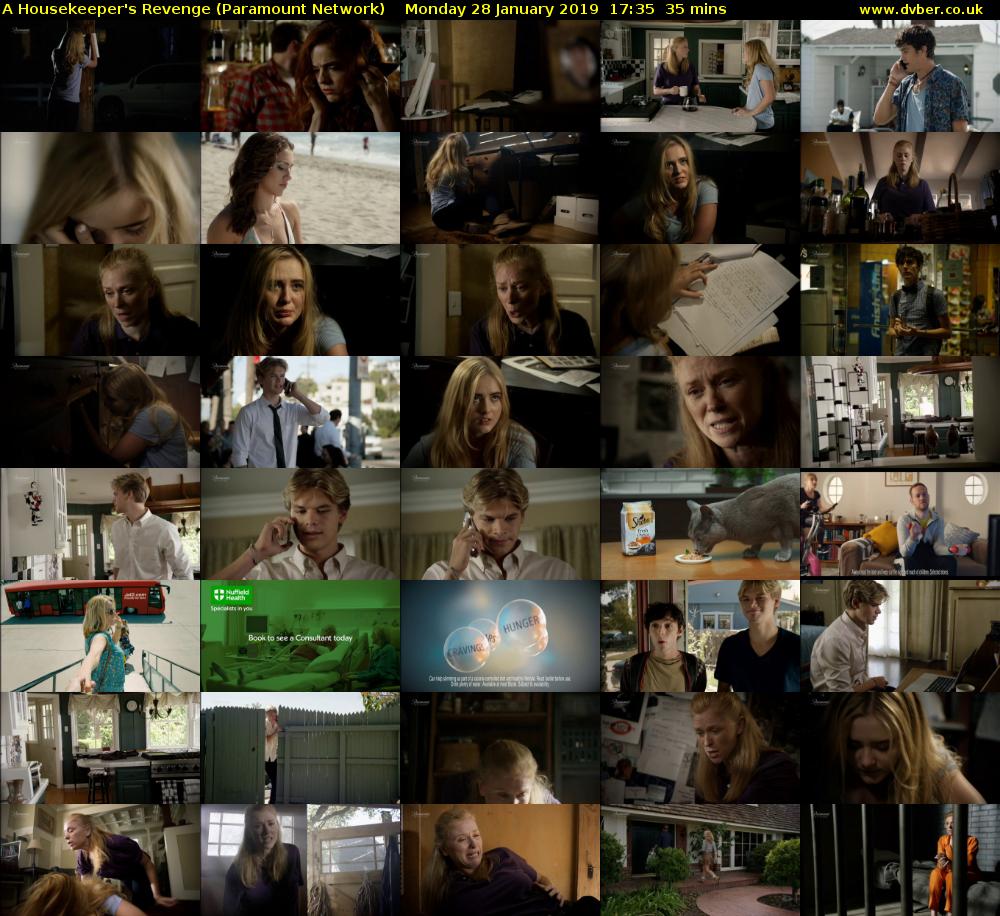 A Housekeeper's Revenge (Paramount Network) Monday 28 January 2019 17:35 - 18:10